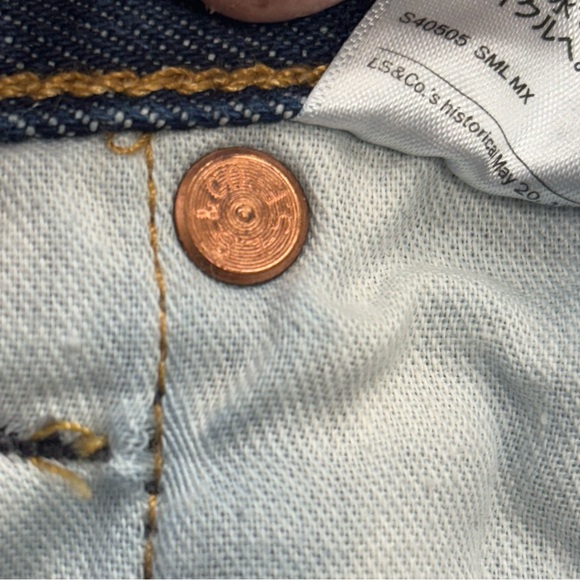 Levi's Classic Denim Straight 501 Jeans - Picture 14 of 14